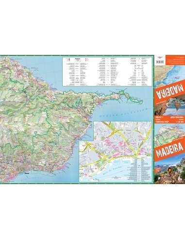 Madeira trekking comfort! map turistatérkép