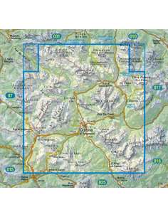 TO 003 Cortina d'Ampezzo e Dolomiti Ampezzane turistatérkép 2