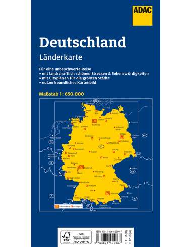 Germany - Deutschland - Németország térkép
