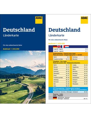 Germany - Deutschland - Németország térkép