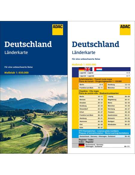 Germany - Deutschland - Németország térkép