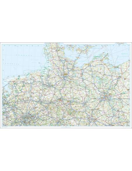 Germany - Deutschland - Németország térkép
