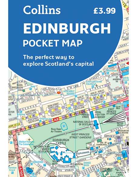 Edinburgh zsebtérkép
