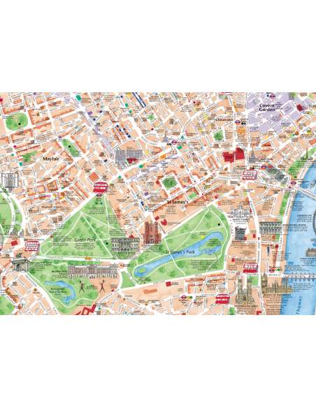 Discovering London Illustrated Map - London térkép