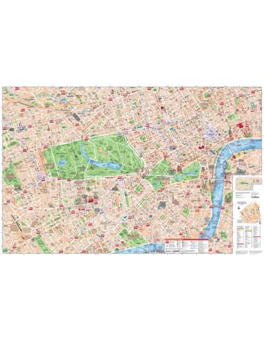 Discovering London Illustrated Map - London térkép