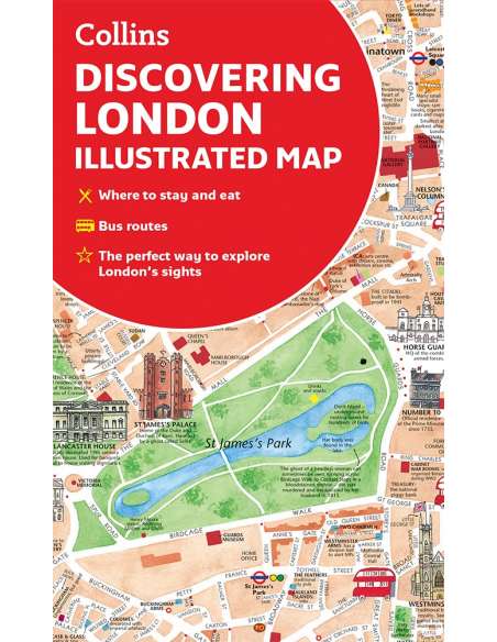 Discovering London Illustrated Map - London térkép