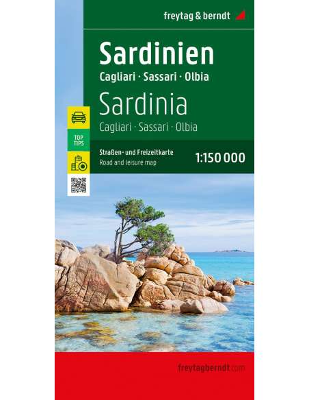Sardinia - Sardinien - Cagliari - Sassari - Olbia - Szardínia térkép