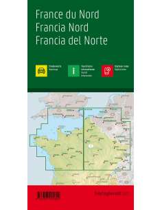 France North - Frankreich Nord - Észak-Franciaország térkép 2