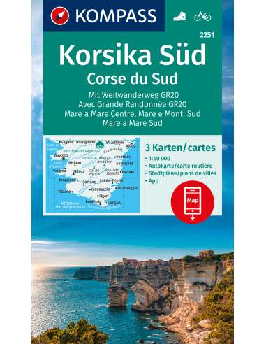 KK 2251 Korsika Süd - Dél-Korzika 3 db-os túra-...
