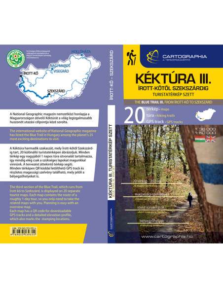 Kéktúra III. turistatérkép szett (Dél-Dunántúl) – Írott-kő - Szekszárd