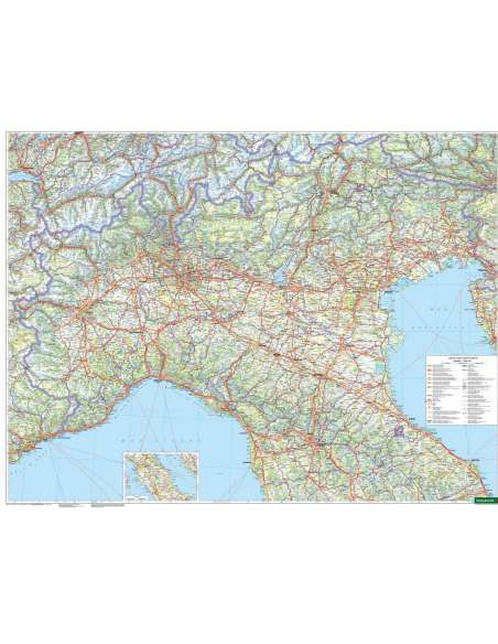 Italy North - Észak-Olaszország térkép