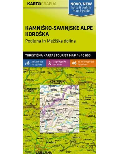 Kamnisko-Savinjske Alpe - Koroska turistatérkép