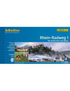 Rhein-Radweg 1 - Rajna kerékpáros atlasz - Andermatt-Basel