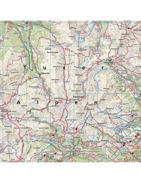 Wk 152 Zillertaler Alpen - Mayrhofen - Gerlos - Krimml - Tuxertal túratérkép