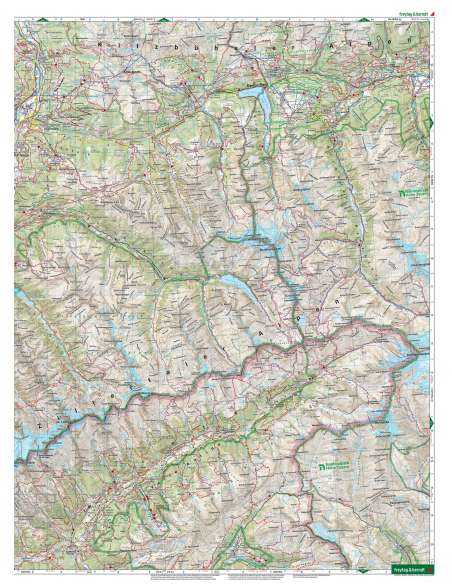 Wk 152 Zillertaler Alpen - Mayrhofen - Gerlos - Krimml - Tuxertal túratérkép