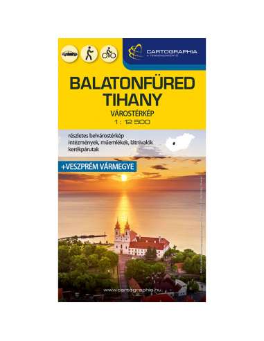 Balatonfüred, Tihany várostérkép...