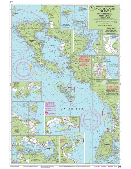 G11 North Ionian Islands - Észak-Jón-szigetek hajózási térképe