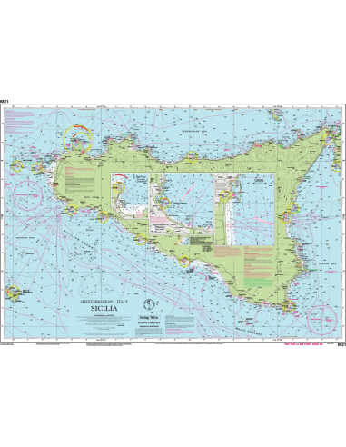 M31 Sicily - Szicília hajózási térképe