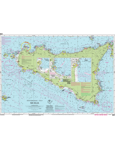M31 Sicily - Szicília hajózási térképe