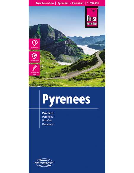 RKH Pyrenees - Pyrenäen - Pireneusok térkép - 2023