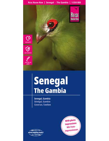 Senegal - Gambia - Szenegál - Gambia térkép - 2023