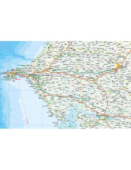 Senegal - Gambia - Szenegál - Gambia térkép - 2023