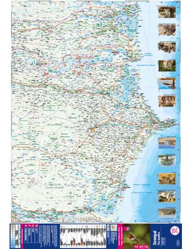 Senegal - Gambia - Szenegál - Gambia térkép - 2023