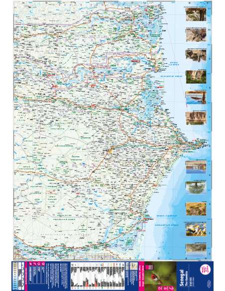 Senegal - Gambia - Szenegál - Gambia térkép - 2023