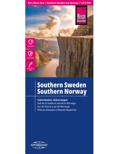 RKH Southern Sweden - Southern Norway - Südschweden -  Südnorwegen - Dél-Svédország - Dél-Norvégia térkép