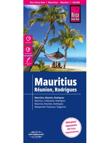 RKH Mauritius - Réunion - Rodrigues térkép