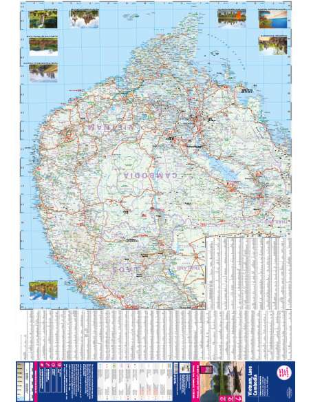 Vietnam, Laos, Cambodia - Vietnám, Laosz, Kambodzsa térkép