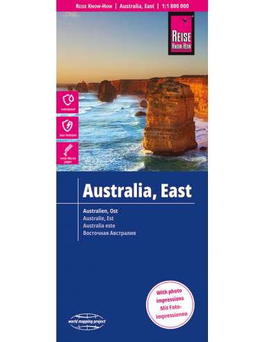 Australia east - Kelet-Ausztrália térkép - 2023