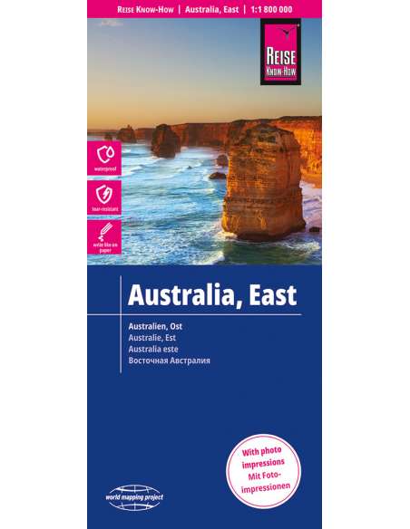 Australia east - Kelet-Ausztrália térkép - 2023