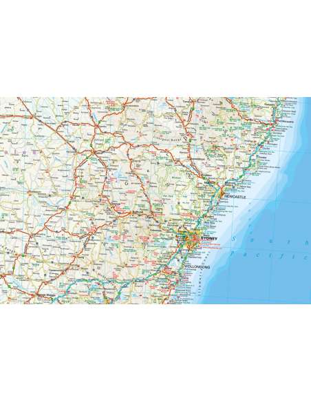 Australia east - Kelet-Ausztrália térkép - 2023