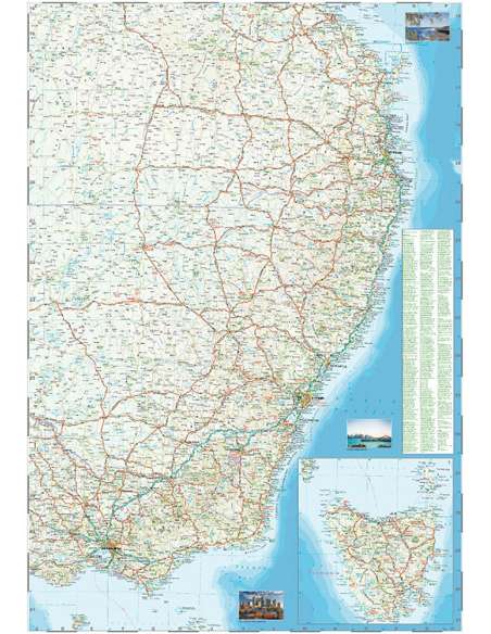 Australia east - Kelet-Ausztrália térkép - 2023