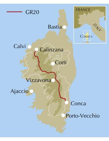 Trekking the GR20 Corsica - Korzika túrakönyv