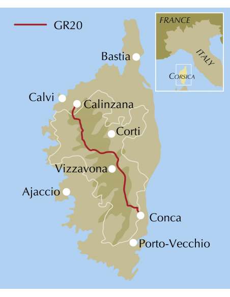 Trekking the GR20 Corsica - Korzika túrakönyv