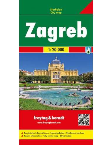 Zagreb - Zágráb várostérkép