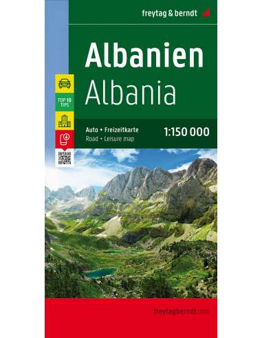 Albánia térkép - Top10