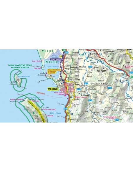 Albánia térkép - Comfort! map