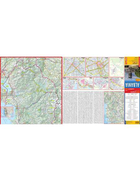 Albánia térkép - Comfort! map