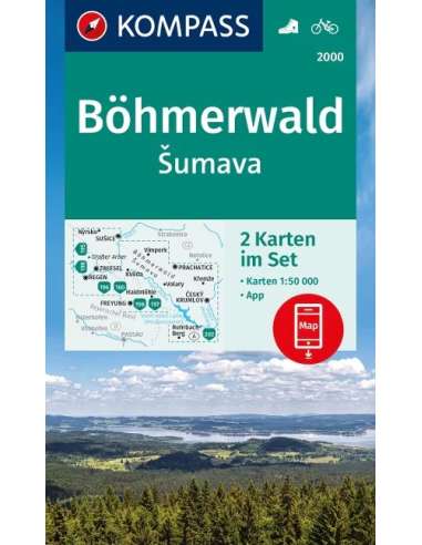 KK 2000 Böhmerwald, Sumava túra- és kerékpáros...