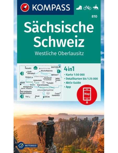 KK 810 Sächsische Schweiz - Westliche Oberlausitz - Szász-Svájc turistatérkép