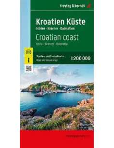 Croatian coast - Horvát tengerpart térkép
