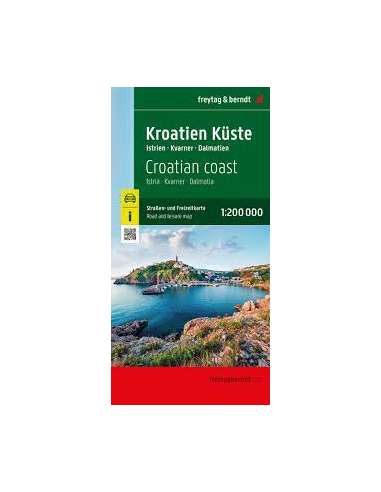 Croatian coast - Horvát tengerpart térkép