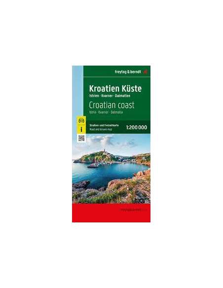 Croatian coast - Horvát tengerpart térkép