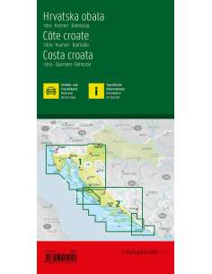 Croatian coast - Horvát tengerpart térkép 2