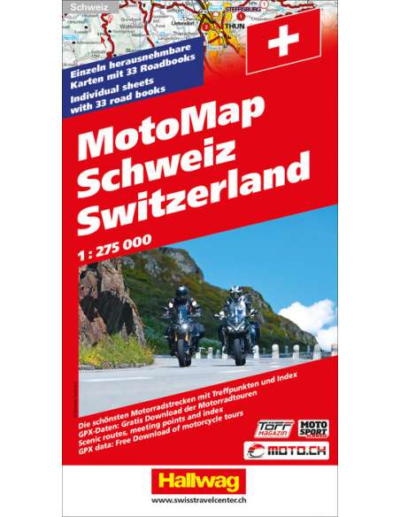 MotoMap Switzerland - Suisse - Svájc motoros térképe
