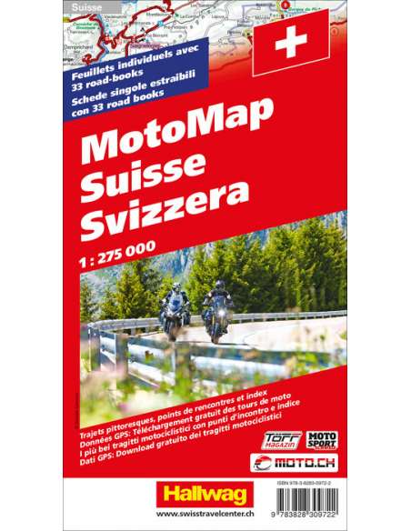 MotoMap Switzerland - Suisse - Svájc motoros térképe