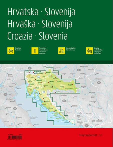 Croatia-Slovenia,  Horvátország-Szlovénia szuper atlasz 2026